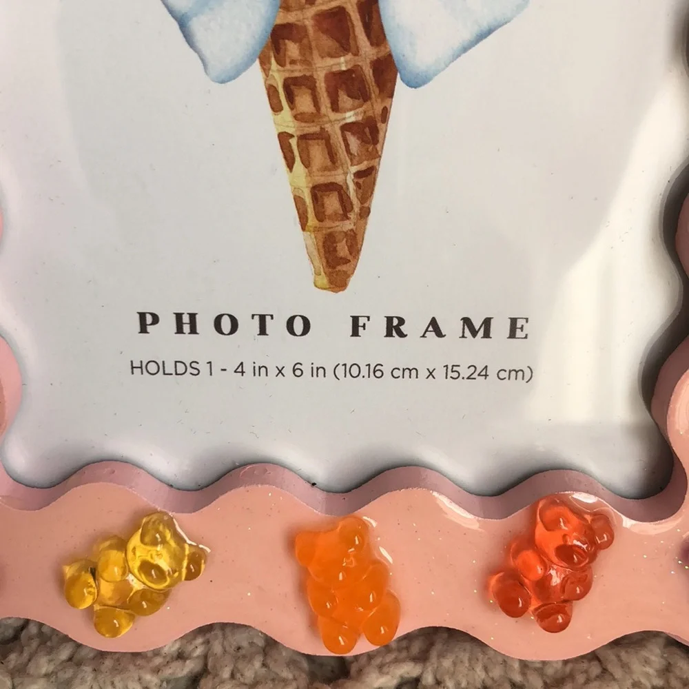 Pink Gummy Bear Accent Photo Frame